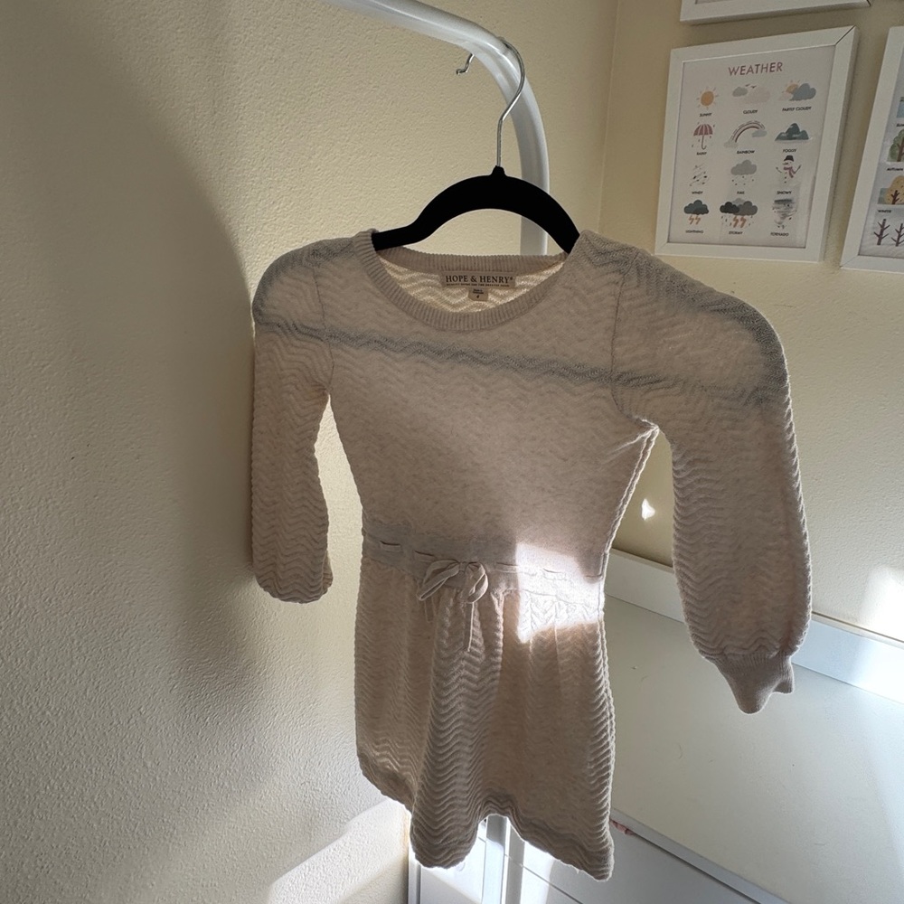 Pink Tulle Long Sleeve Baby Dress - Picture 3 of 7